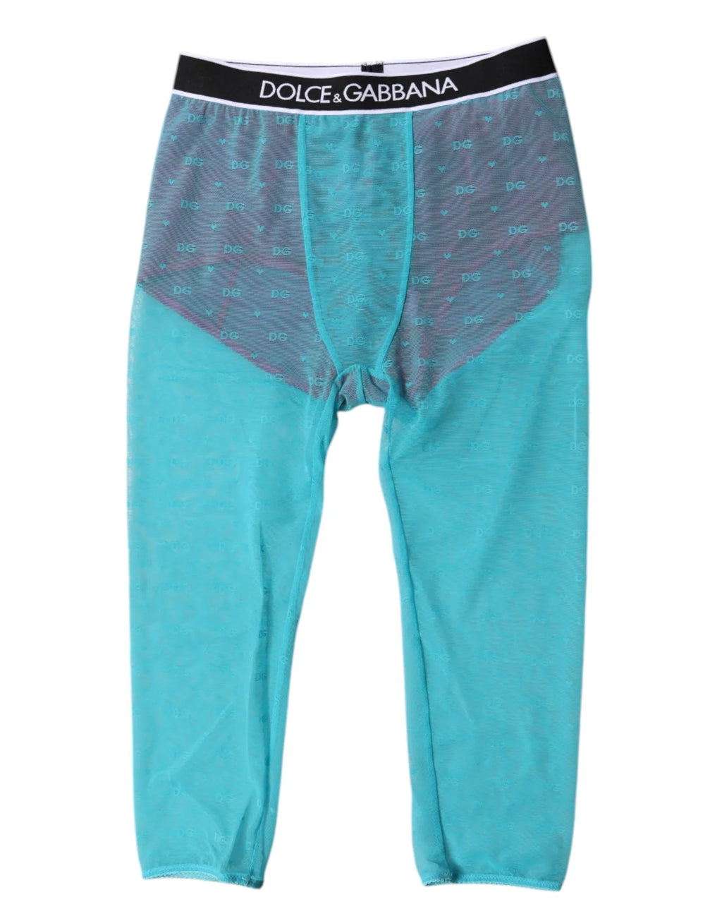 Dolce & Gabbana Blue Fuchsia Logo Lingerie Cropped Underwear - Zeiniez