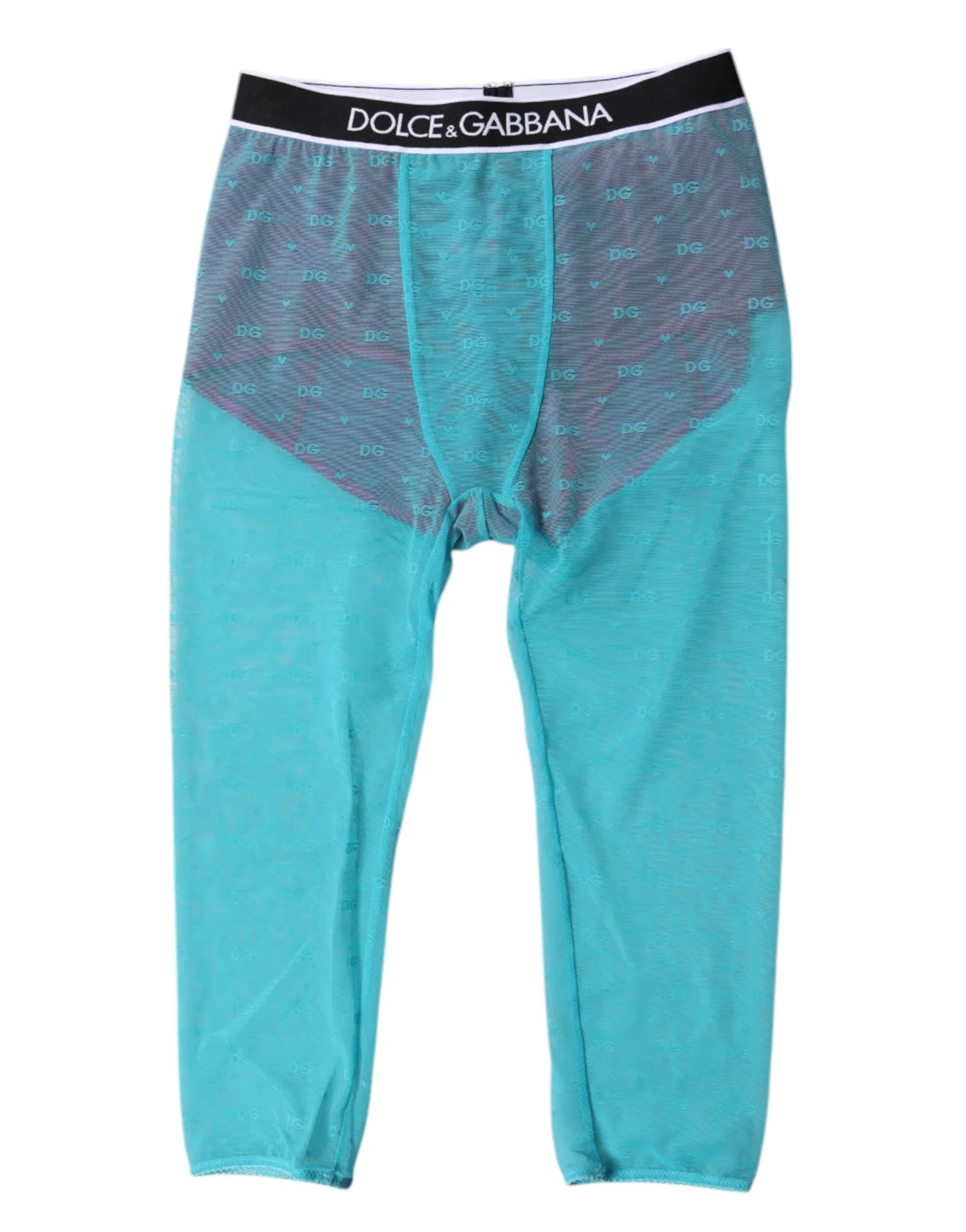 Dolce & Gabbana Blue Fuchsia Logo Lingerie Cropped Underwear - Zeiniez