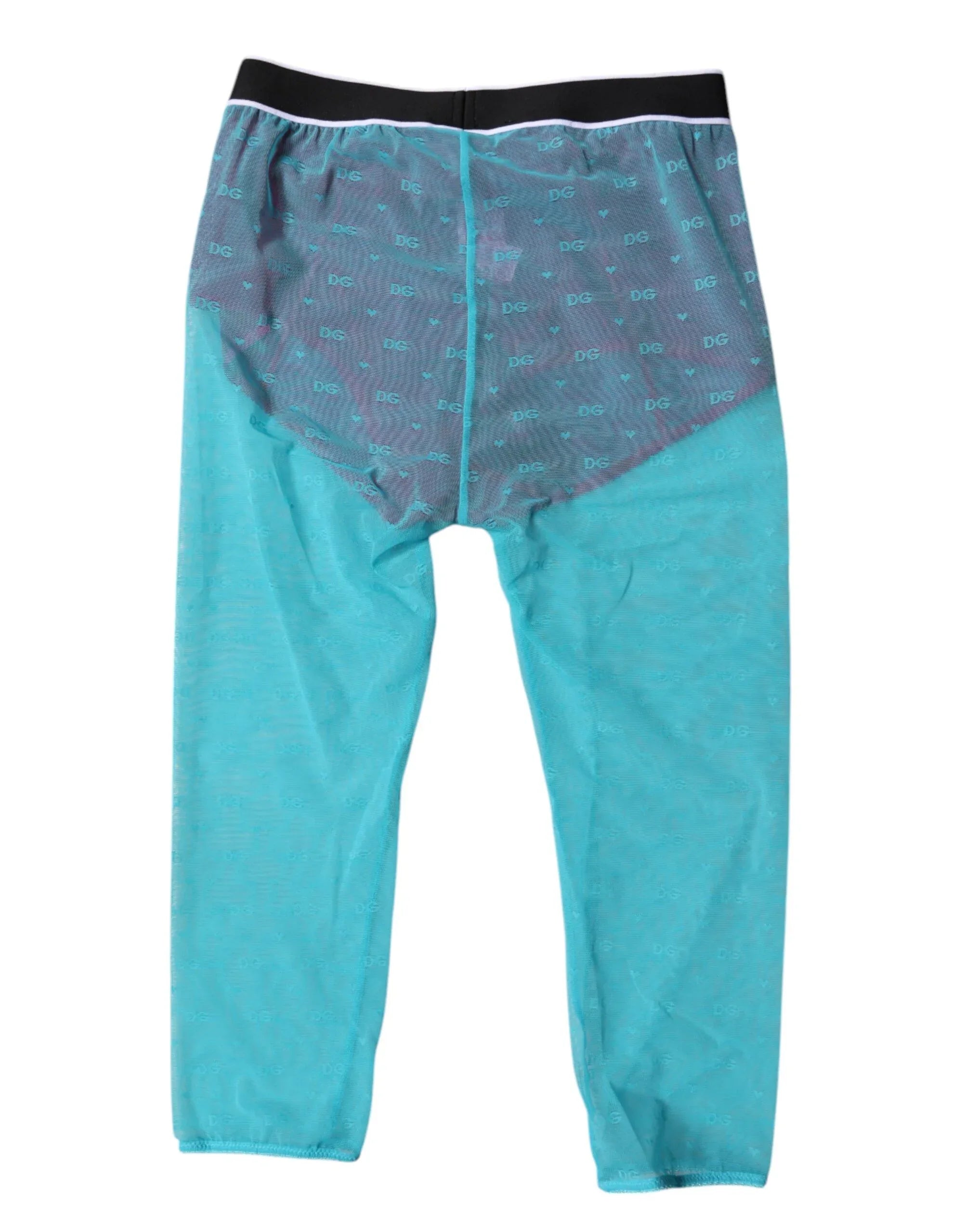 Dolce & Gabbana Blue Fuchsia Logo Lingerie Cropped Underwear - Zeiniez