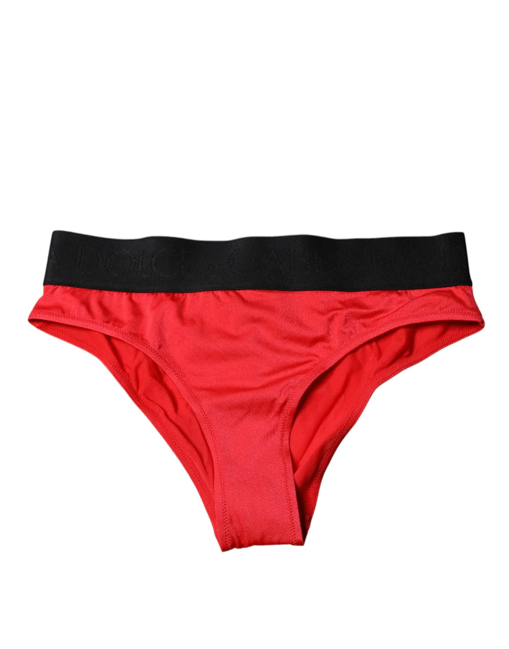Dolce & Gabbana Red Nylon Stretch Mid Waist Panty Underwear - Zeiniez
