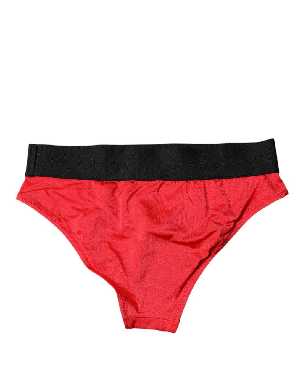 Dolce & Gabbana Red Nylon Stretch Mid Waist Panty Underwear - Zeiniez