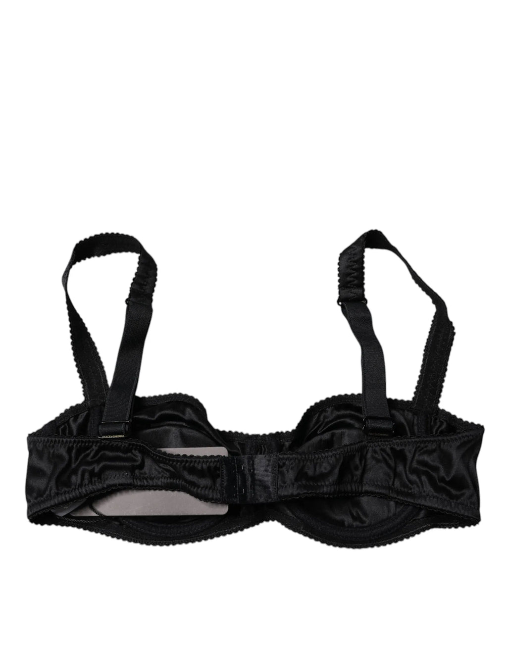 Dolce & Gabbana Black Silk Stretch Balconette Brassiere Underwear - Zeiniez