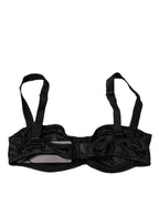 Dolce & Gabbana Black Silk Stretch Balconette Brassiere Underwear - Zeiniez