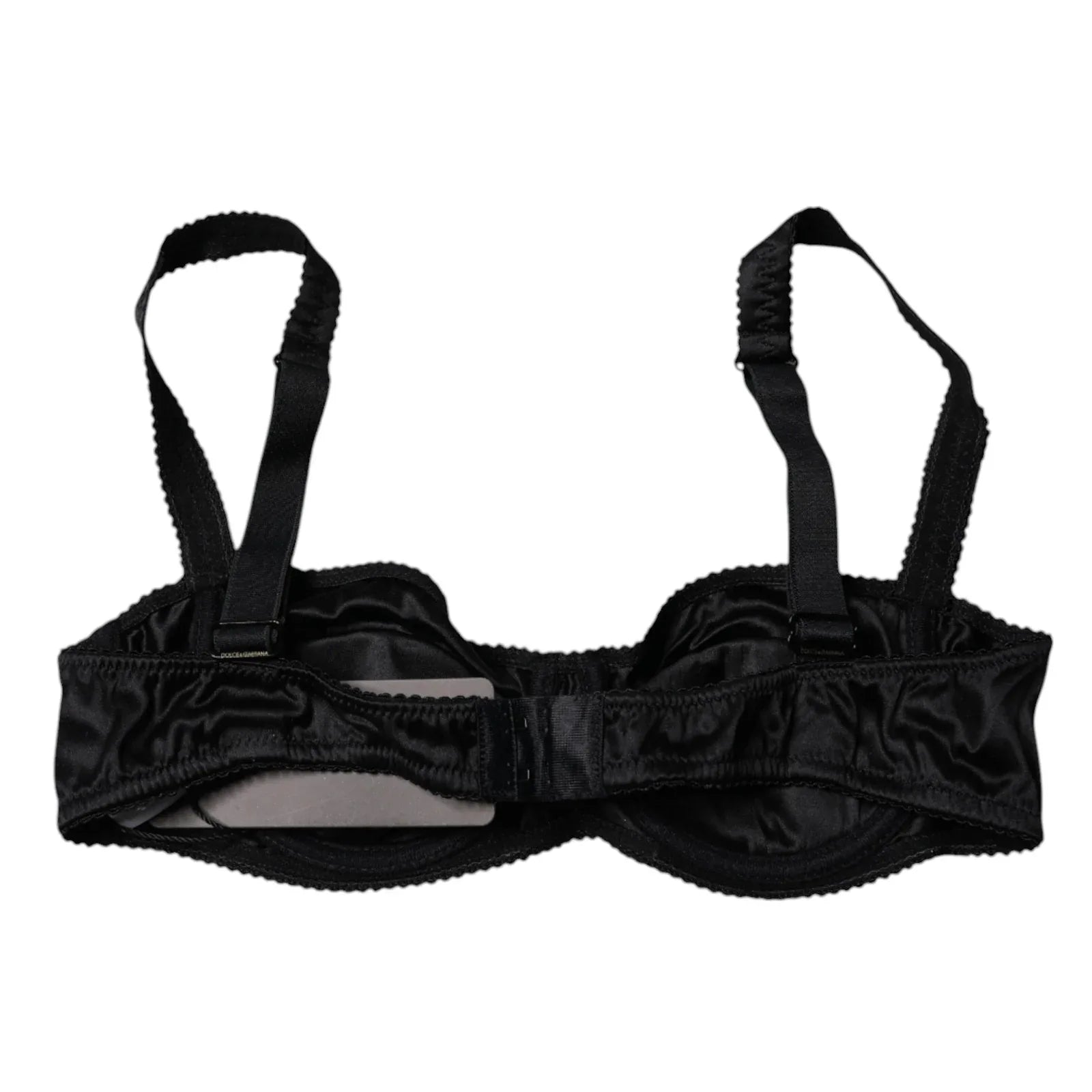 Dolce & Gabbana Black Silk Stretch Balconette Brassiere Underwear - Zeiniez