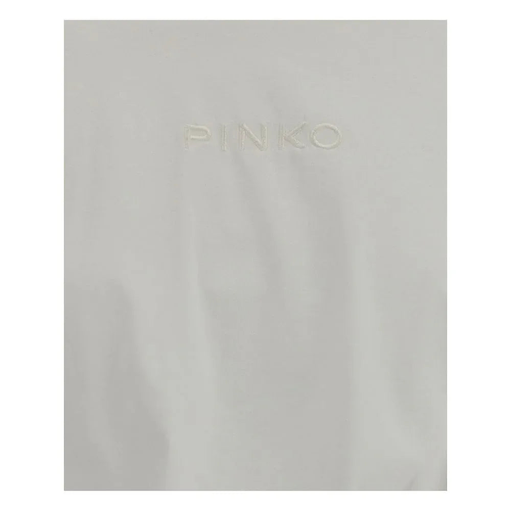 PINKO White Cotton T-Shirt - Zeiniez