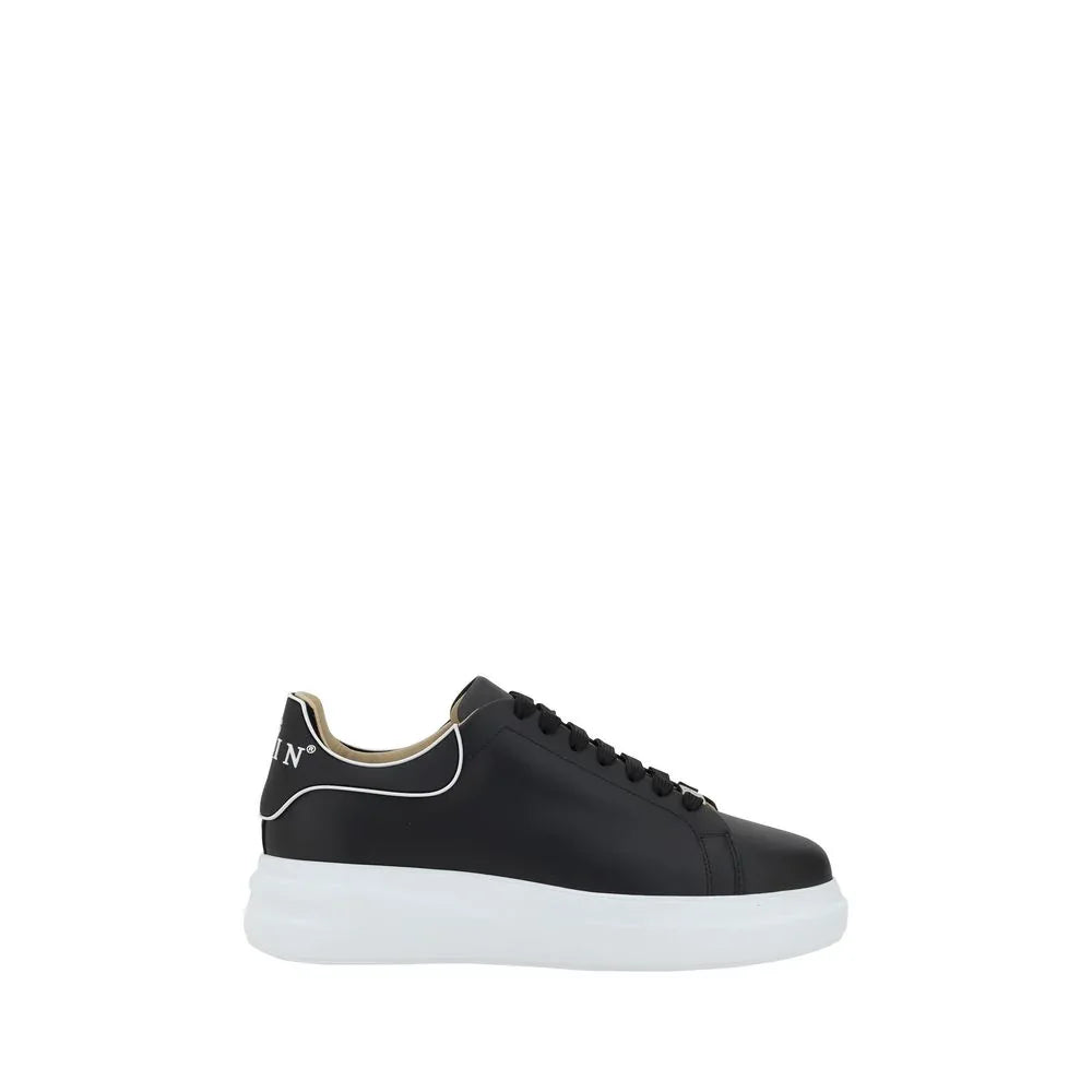 Philipp Plein Black Calf Leather Bos Taurus Low Top Sneakers - Zeiniez