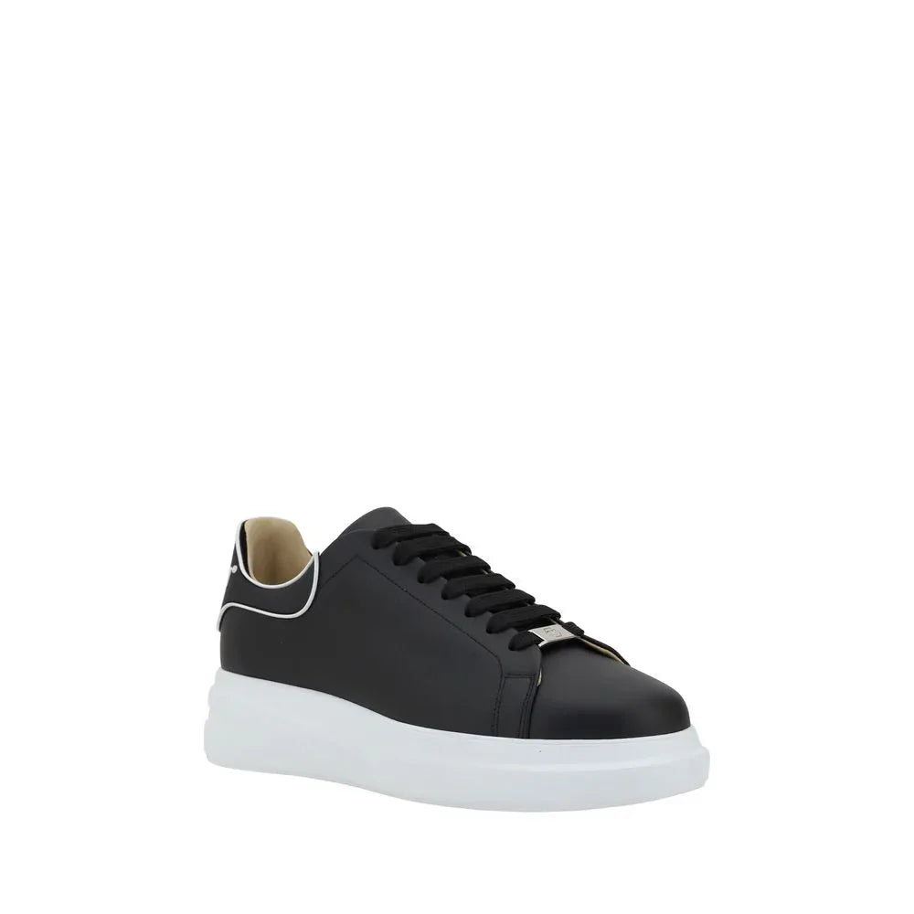 Philipp Plein Black Calf Leather Bos Taurus Low Top Sneakers - Zeiniez