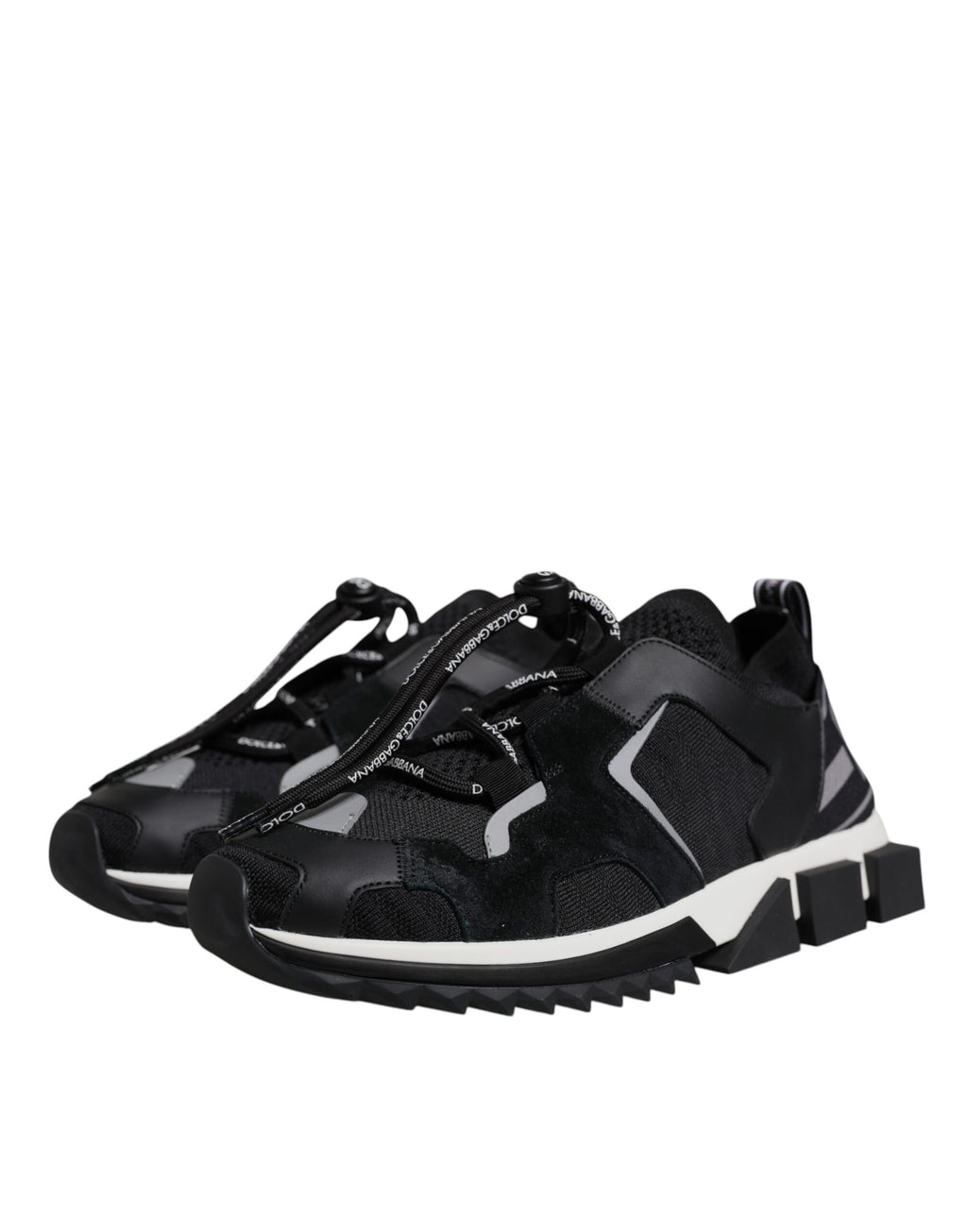 Dolce & Gabbana Black Mesh Sorrento Trekking Sneakers Shoes - Zeiniez