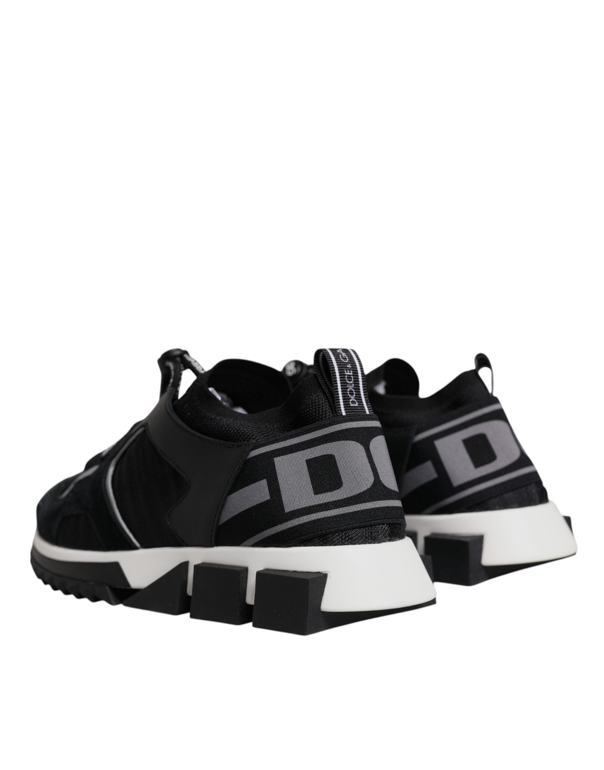 Dolce & Gabbana Black Mesh Sorrento Trekking Sneakers Shoes Dolce & Gabbana