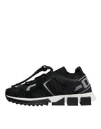 Dolce & Gabbana Black Mesh Sorrento Trekking Sneakers Shoes - Zeiniez