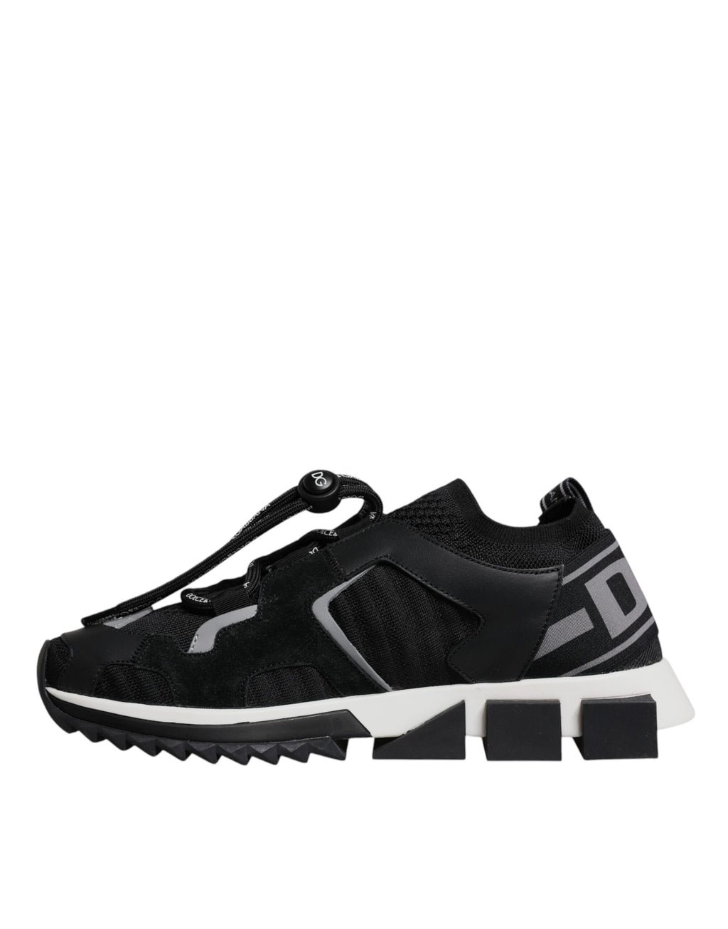 Dolce & Gabbana Black Mesh Sorrento Trekking Sneakers Shoes - Zeiniez