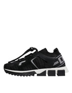 Dolce & Gabbana Black Mesh Sorrento Trekking Sneakers Shoes - Zeiniez
