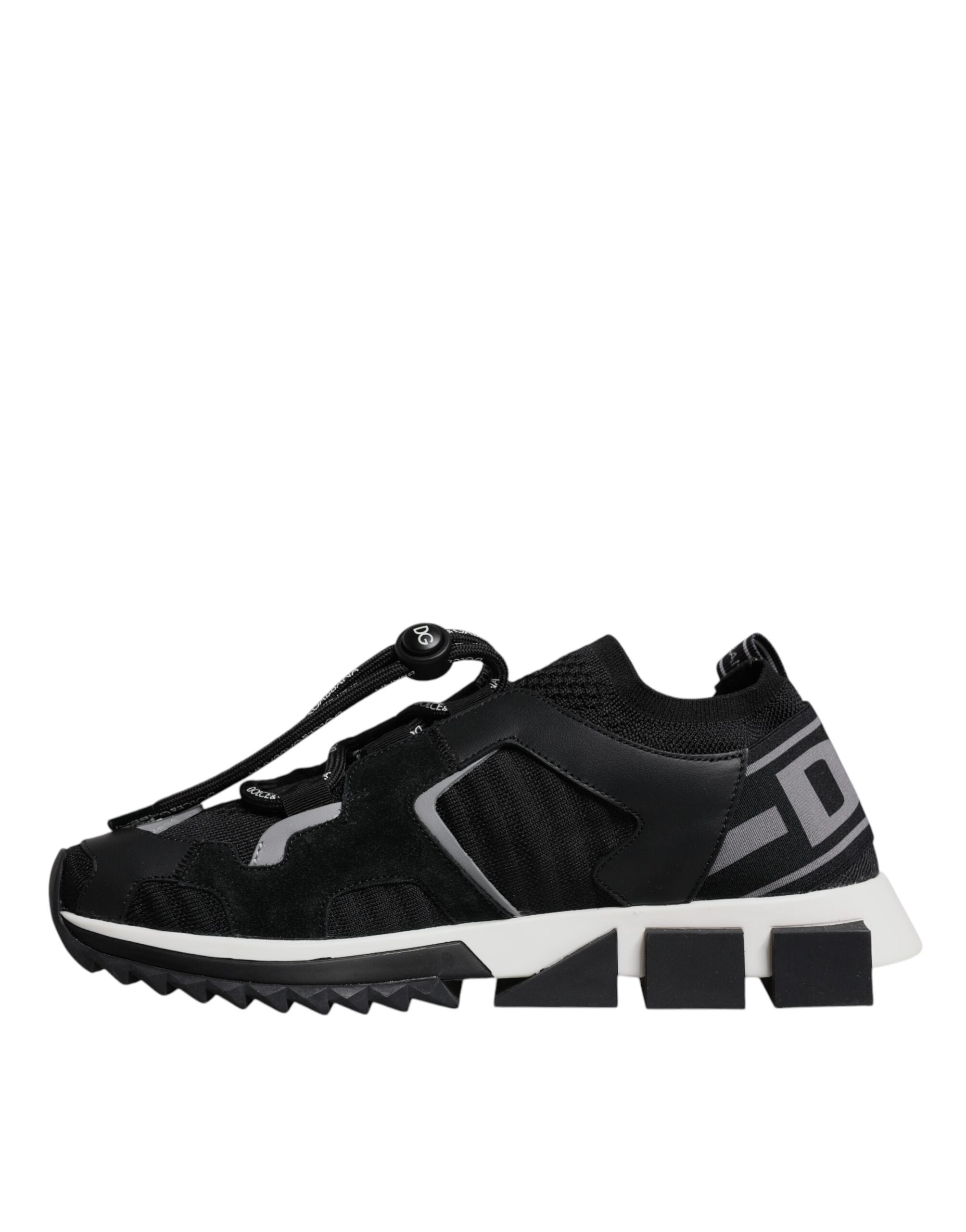 Dolce & Gabbana Black Mesh Sorrento Trekking Sneakers Shoes - Zeiniez