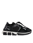 Dolce & Gabbana Black Mesh Sorrento Trekking Sneakers Shoes - Zeiniez
