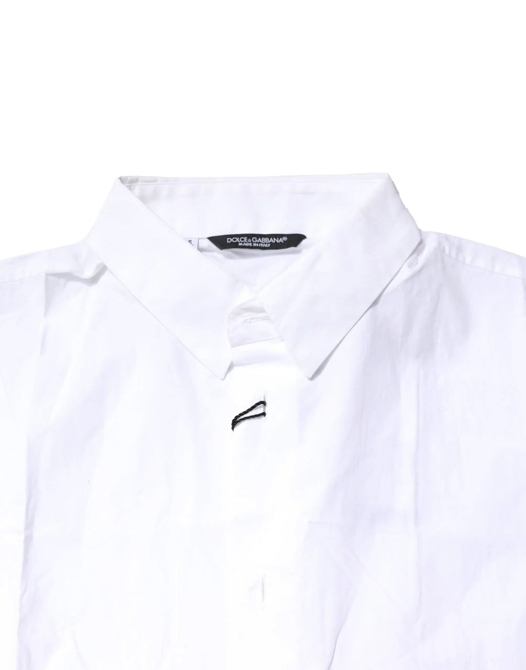 Dolce & Gabbana White Cotton Button Down Casual Men Polo Shirt - Zeiniez