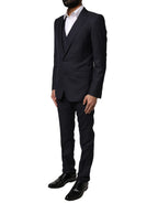 Dolce & Gabbana Black Fantasy MARTINI 3 Piece Formal Suit - Zeiniez