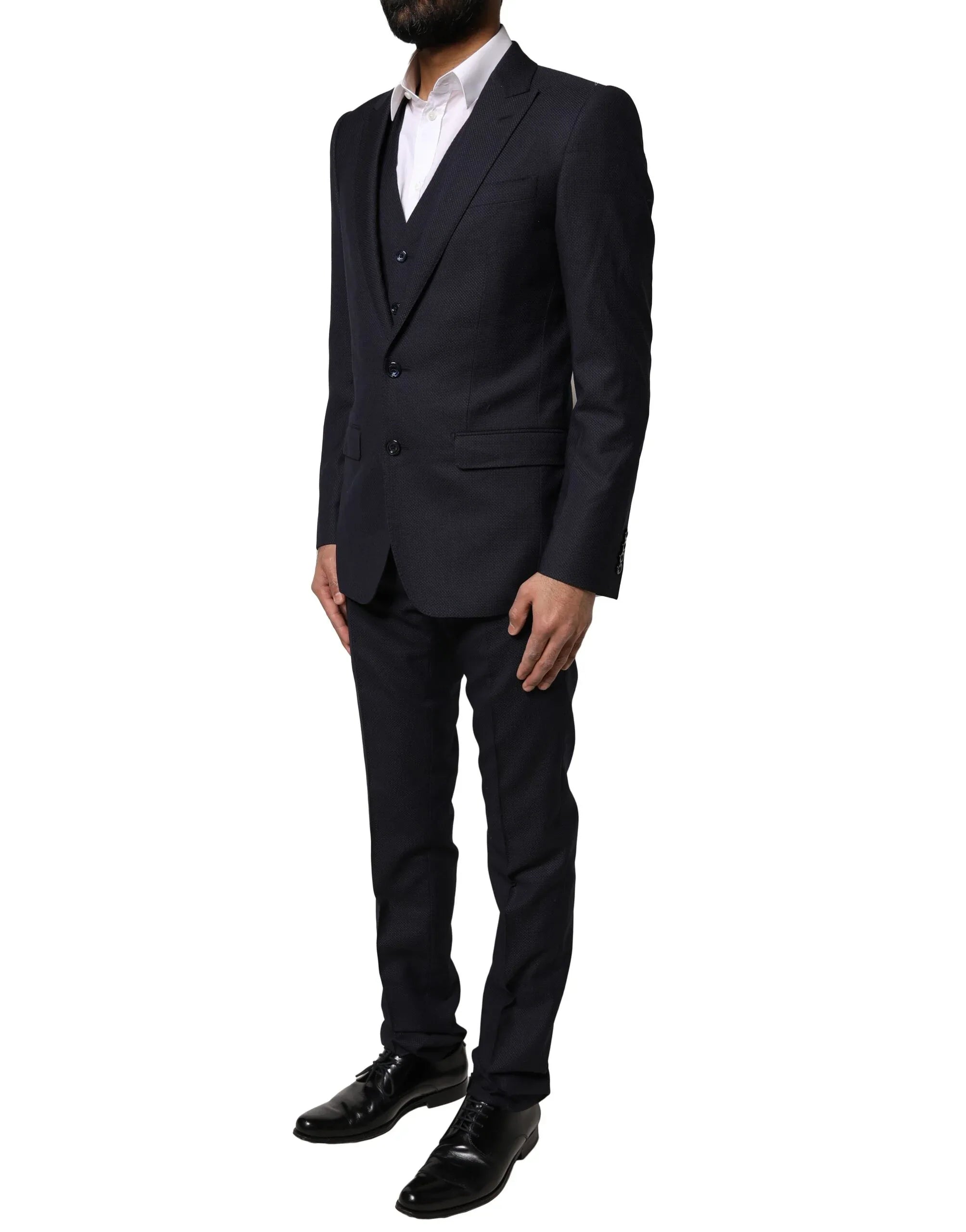 Dolce & Gabbana Black Fantasy MARTINI 3 Piece Formal Suit - Zeiniez