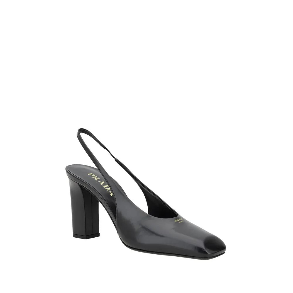 Prada Black Calf Leather Pumps - Zeiniez