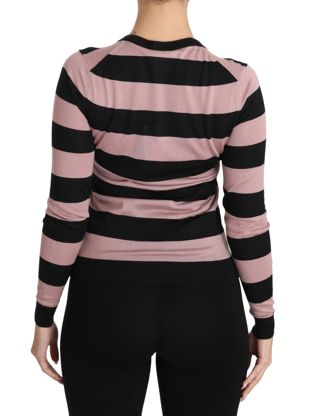 Dolce & Gabbana Pink Floral Cashmere Cardigan Sweater - Zeiniez