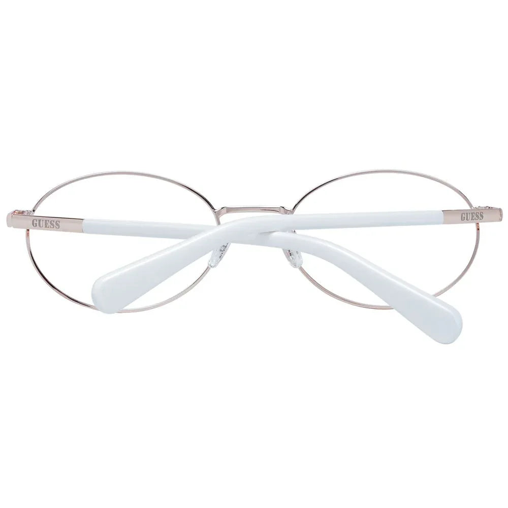Guess White Metal Glasses (Frames) - Zeiniez