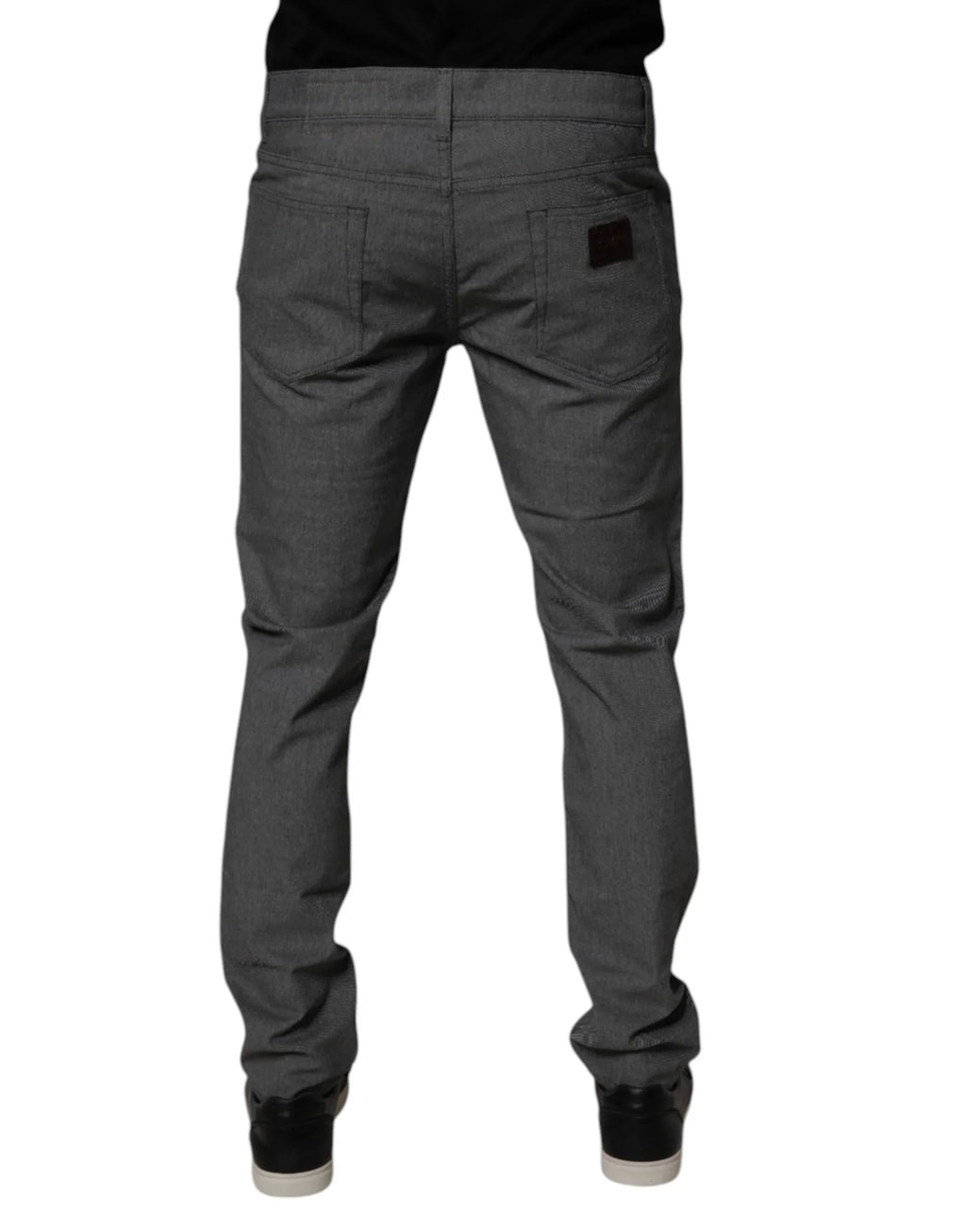 Dolce & Gabbana Gray Cotton Stretch Skinny Denim Jeans - Zeiniez