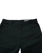 Dolce & Gabbana Dark Green Cotton Loose Men Denim Jeans - Zeiniez