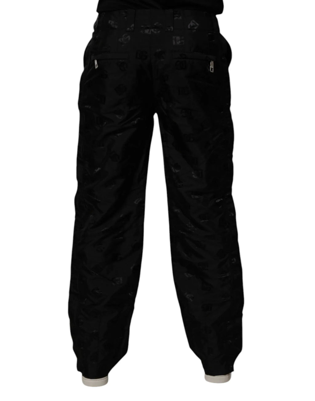 Dolce & Gabbana Black Logo Monogram Straight Pants - Zeiniez