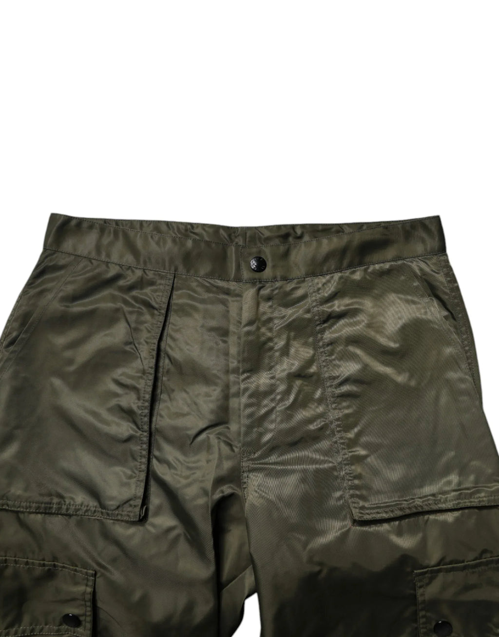 Dolce & Gabbana Dark Green Nylon Cargo Pants - Zeiniez