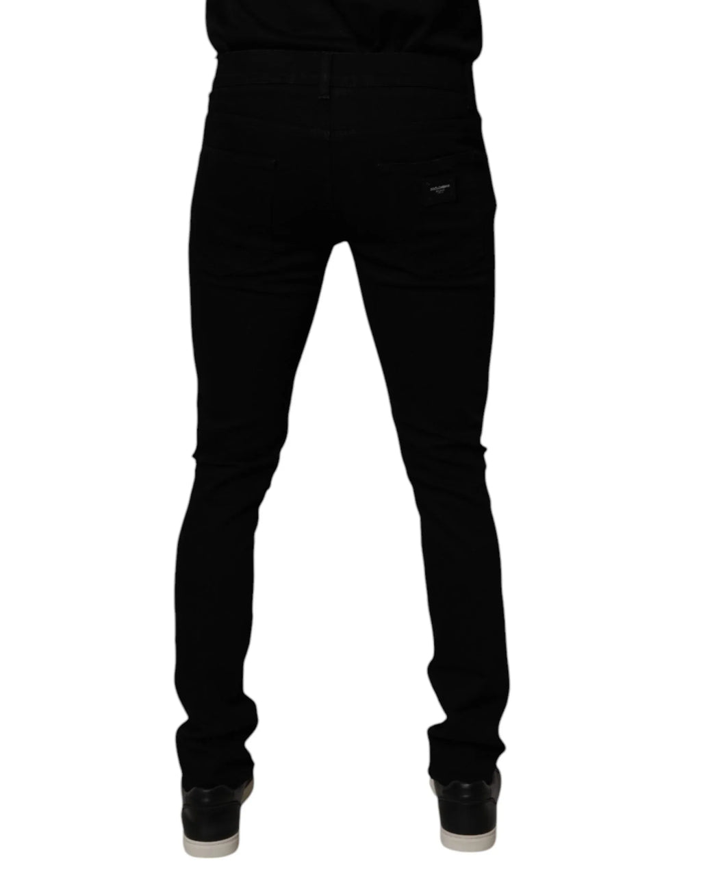 Dolce & Gabbana Black Cotton Stretch Skinny Men Denim Jeans - Zeiniez