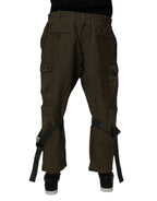 Dolce & Gabbana Brown Cotton Stretch Cargo Pants - Zeiniez