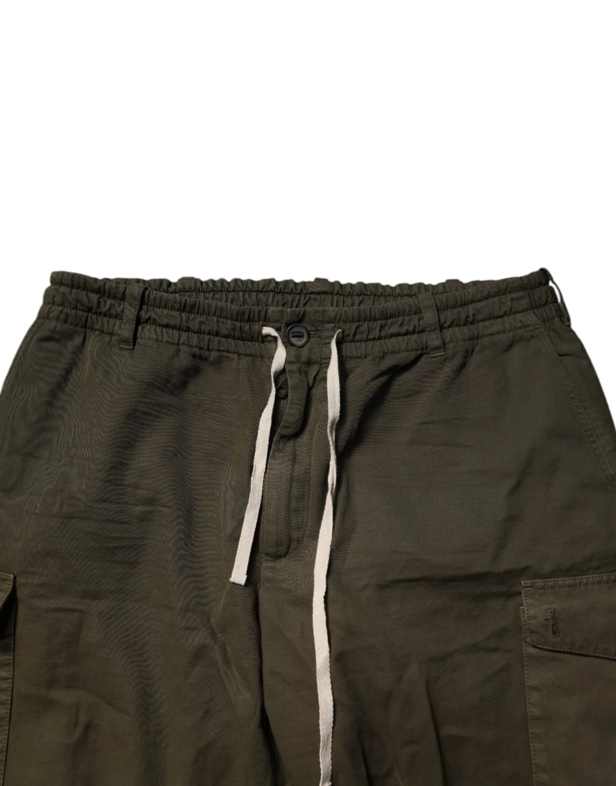 Dolce & Gabbana Brown Cotton Stretch Cargo Pants - Zeiniez