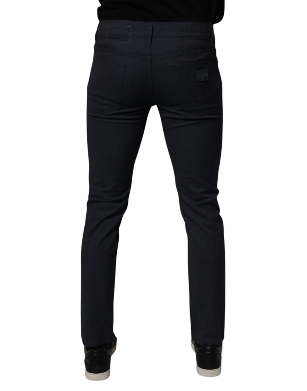 Dolce & Gabbana Dark Blue Cotton Stretch Skinny Denim Jeans - Zeiniez