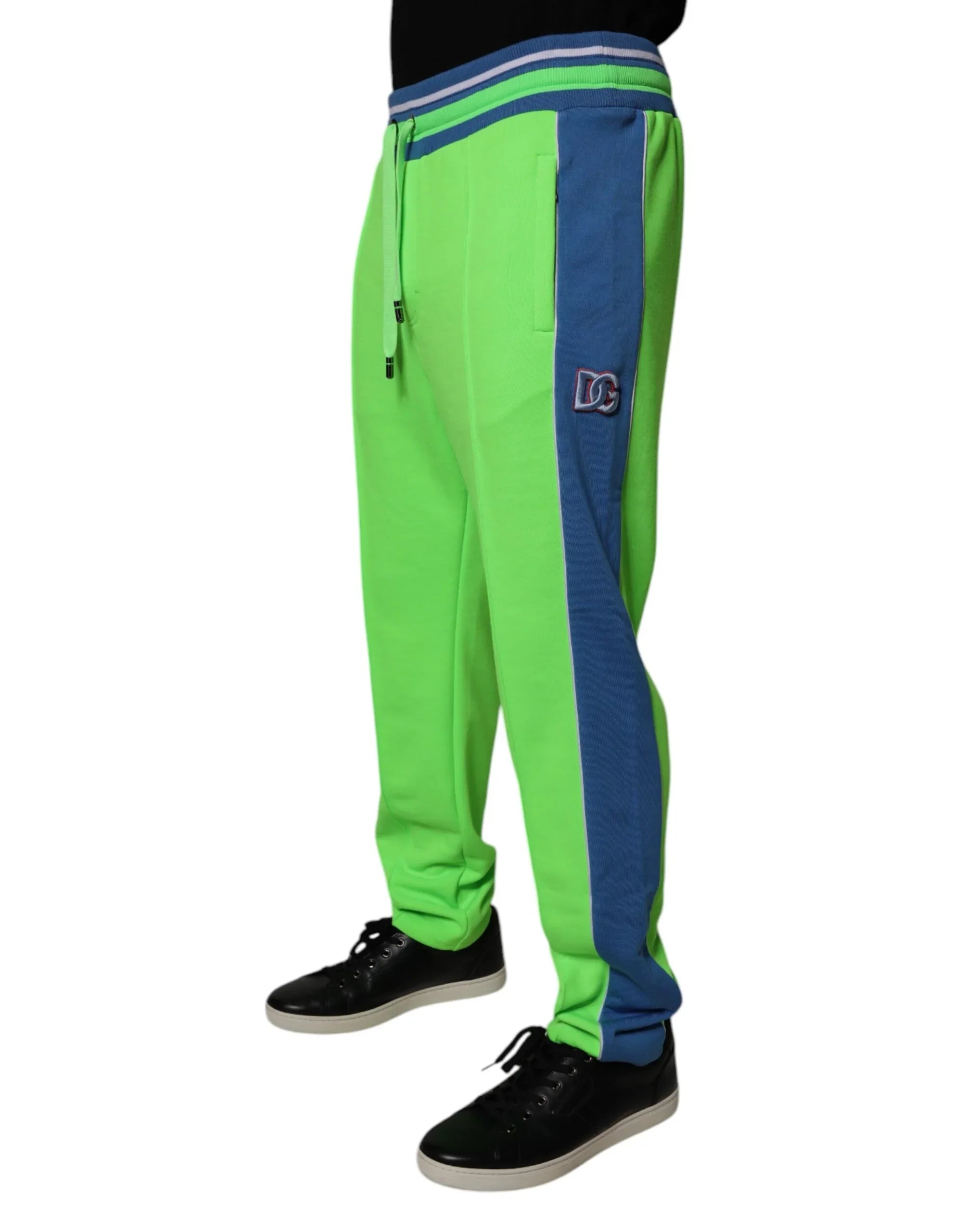 Dolce & Gabbana Green Blue Jogger Sweatpants Pants - Zeiniez