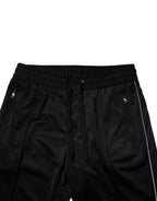 Dolce & Gabbana Black Polyester Men Jogger Sweatpants Pants - Zeiniez