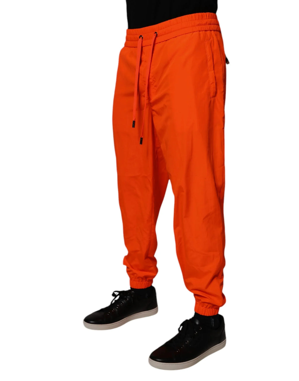 Dolce & Gabbana Orange Polyester Men Jogger Sweatpants Pants - Zeiniez