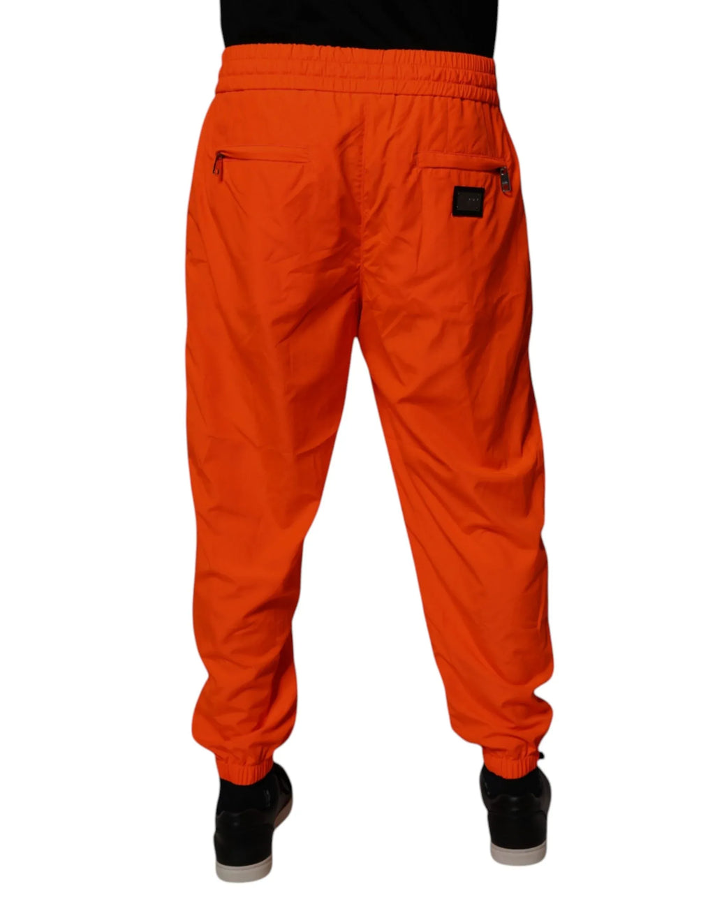 Dolce & Gabbana Orange Polyester Men Jogger Sweatpants Pants - Zeiniez