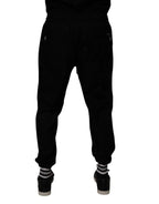 Dolce & Gabbana Black Cotton Men Jogger Sweatpants Pants - Zeiniez