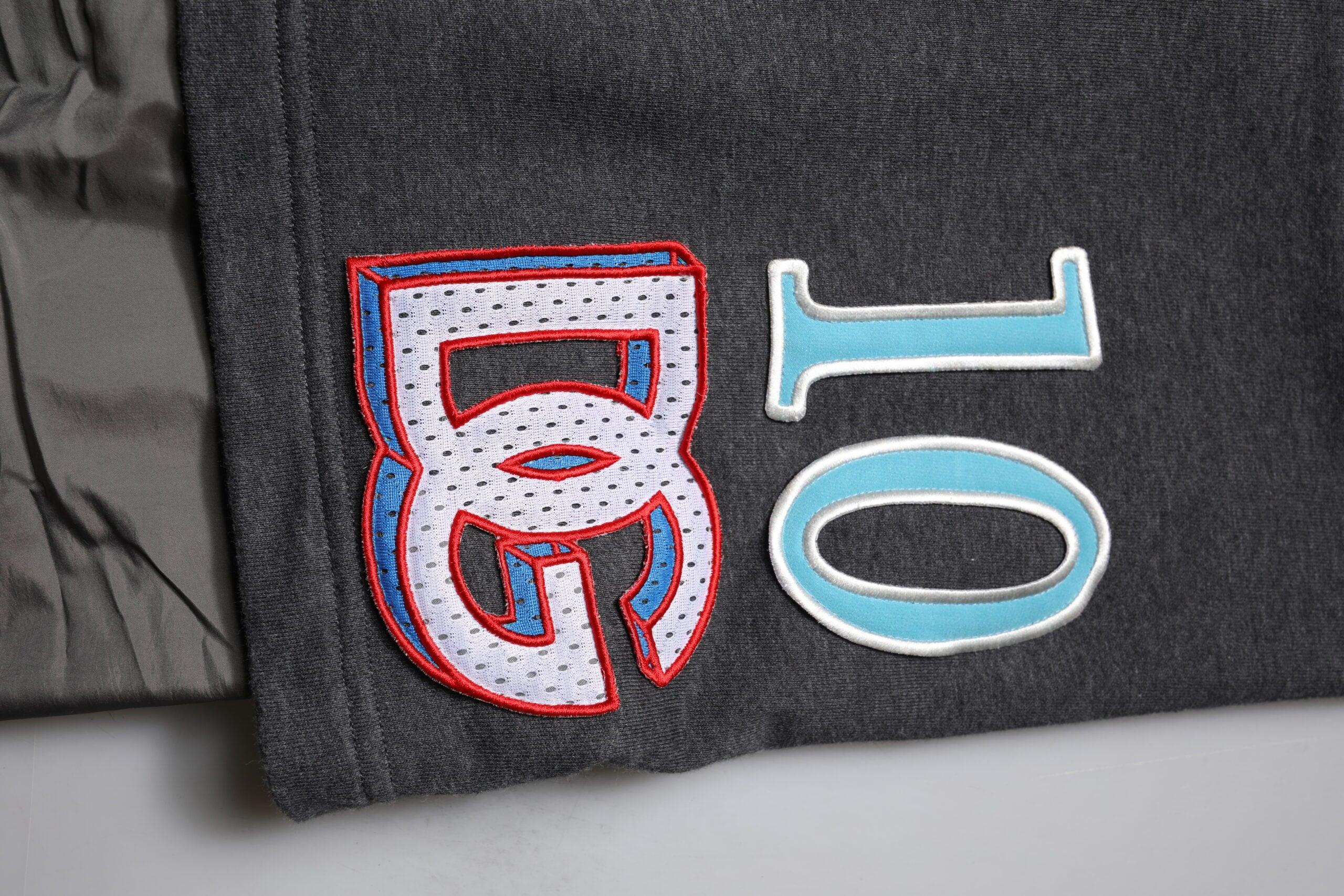 Dolce & Gabbana Dark Gray Cotton Layered Straight Sweatpants Pants - Zeiniez