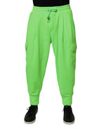 Dolce & Gabbana Neon Green Cargo Jogger Men Sweatpants Pants - Zeiniez