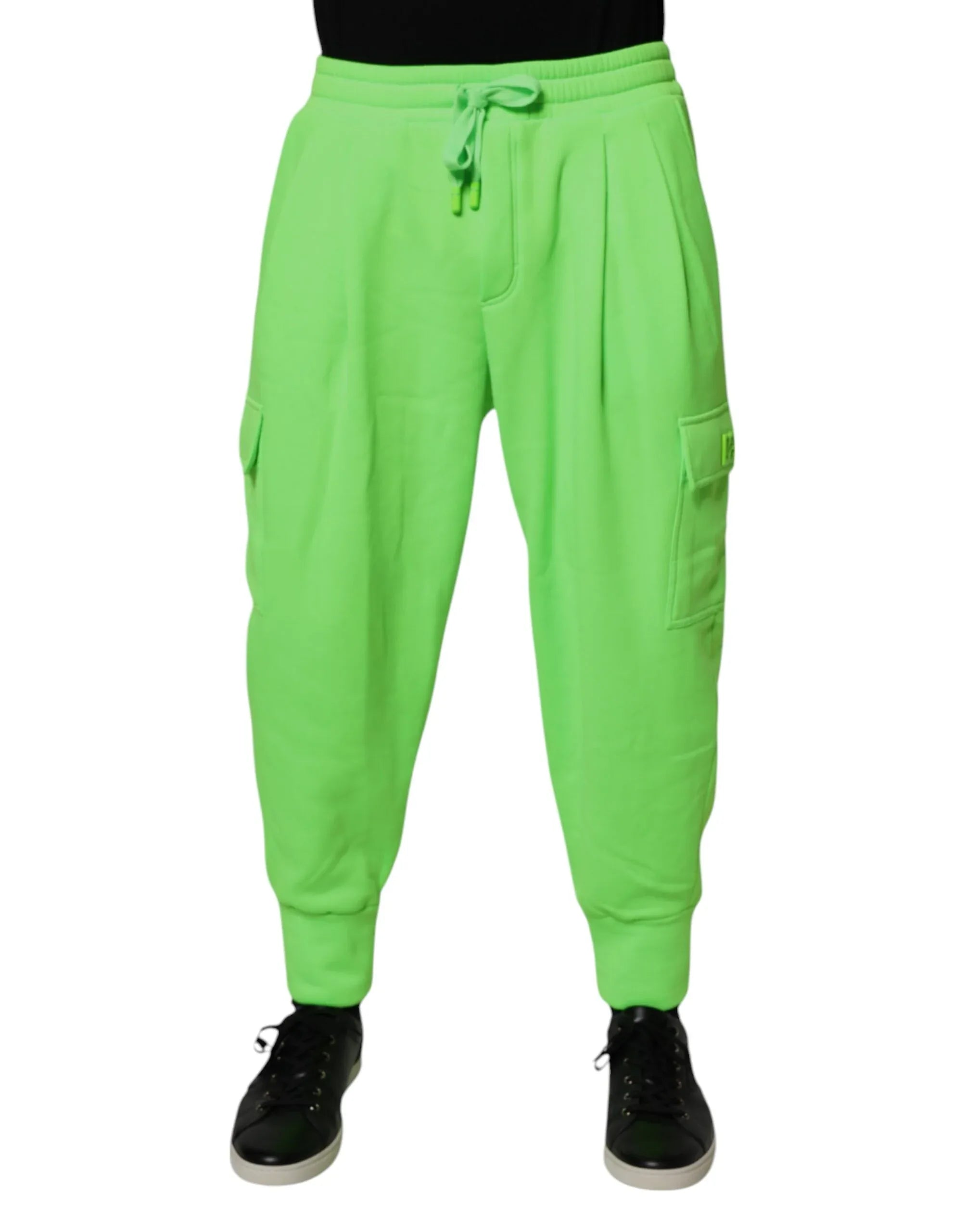 Dolce & Gabbana Neon Green Cargo Jogger Men Sweatpants Pants - Zeiniez