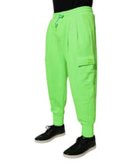 Dolce & Gabbana Neon Green Cargo Jogger Men Sweatpants Pants - Zeiniez