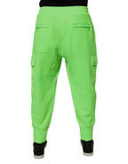 Dolce & Gabbana Neon Green Cargo Jogger Men Sweatpants Pants - Zeiniez