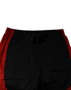 Dolce & Gabbana Black Red Leopard Jogger Sweatpants Pants - Zeiniez