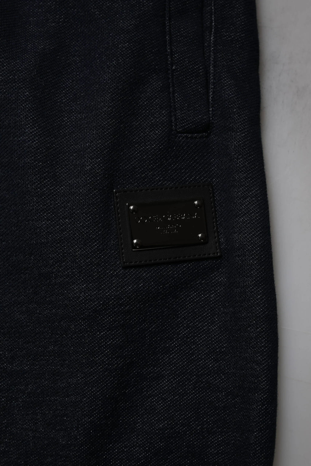 Dolce & Gabbana Black Jacquard Cotton Jogger Sweatpants Pants - Zeiniez