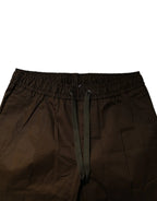 Dolce & Gabbana Brown Cotton Stretch Jogger Sweatpants Pants - Zeiniez