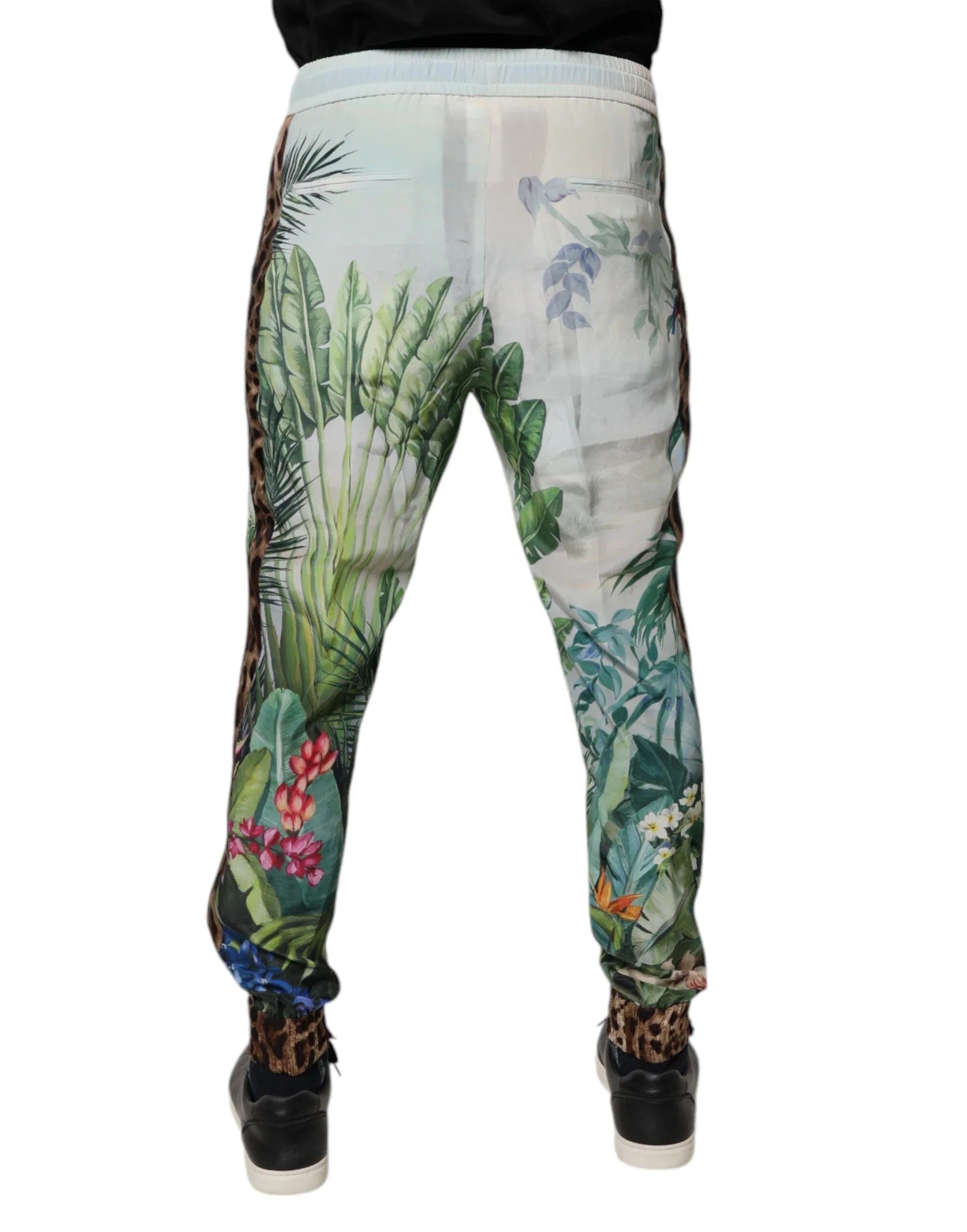 Dolce & Gabbana Multicolor Tropical Jogger Sweatpants Pants - Zeiniez