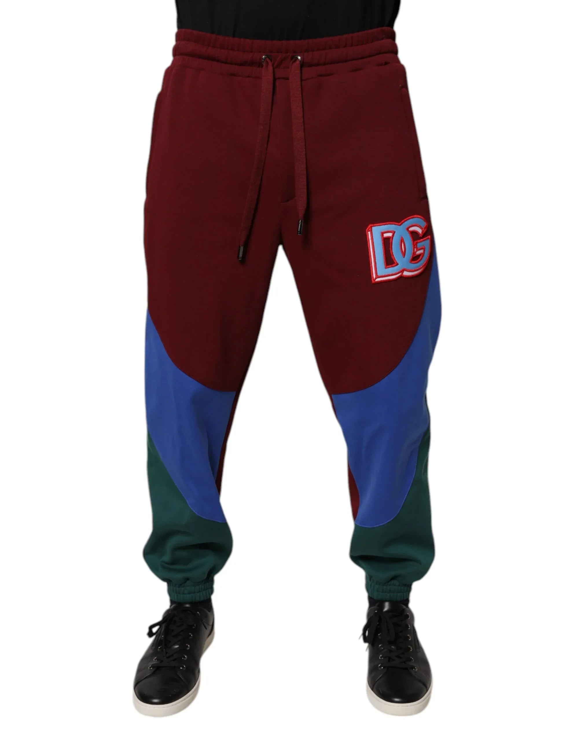 Dolce & Gabbana Multicolor Cotton Men Jogger Sweatpants Pants - Zeiniez