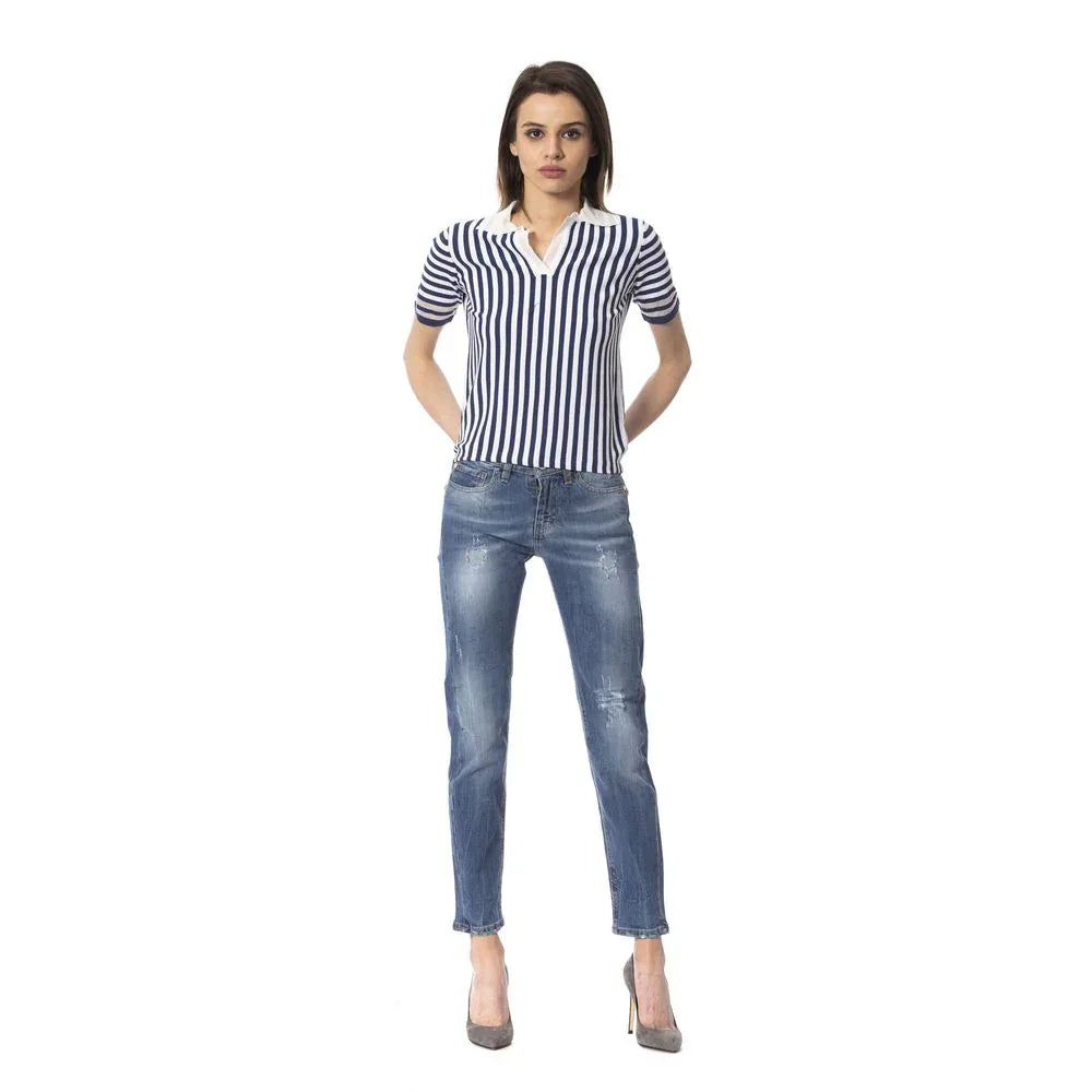 Frankie Morello Blue Other Fibres Women Jeans - Zeiniez