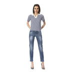 Frankie Morello Blue Other Fibres Women Jeans - Zeiniez