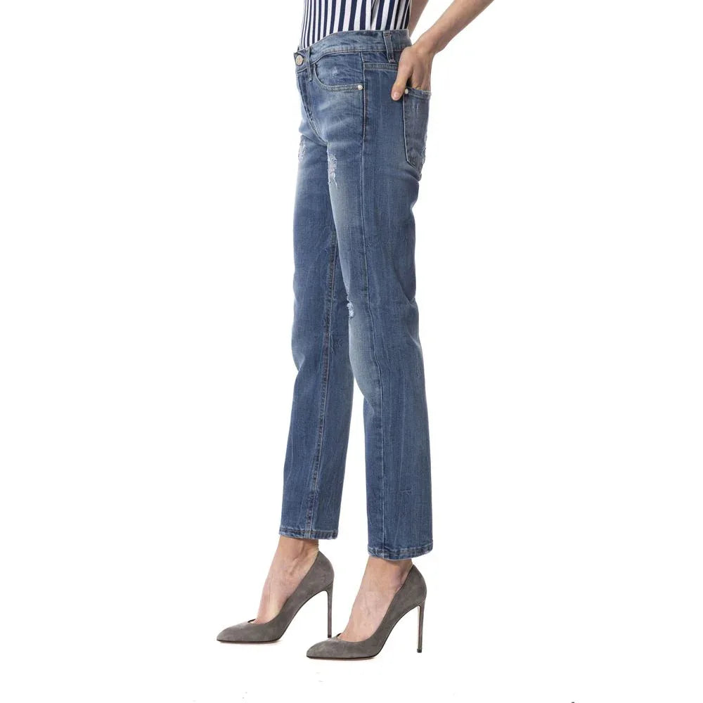 Frankie Morello Blue Other Fibres Women Jeans - Zeiniez